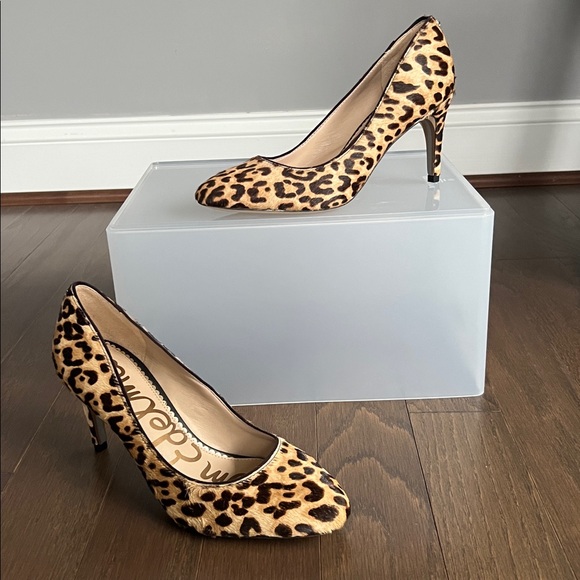 Sam Edelman Elise Jaguar-Print Calf Hair Pumps - Picture 2 of 12